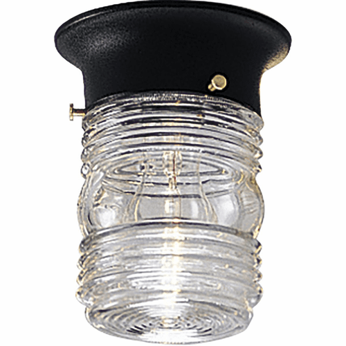 Progress Utility Lantern 1-LT Utility Outdoor Close-to-Ceiling - Black - P5603-31