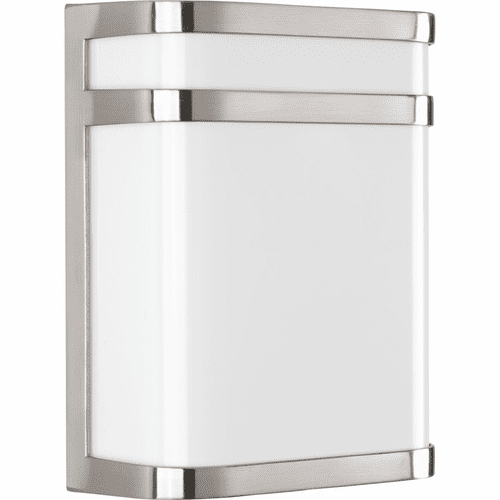 Progress Valera LED 1-LT Outdoor LED Wall Lantern - Brushed Nickel - P5801-0930K9