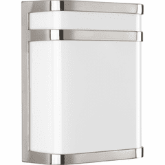Progress Valera LED 1-LT Outdoor LED Wall Lantern - Brushed Nickel - P5801-0930K9