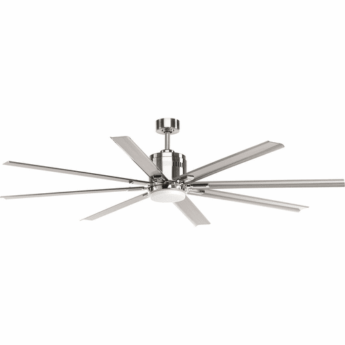Progress Vast 72" 18W LED Eight-Blade Fan - Brushed Nickel - P2550-0930K