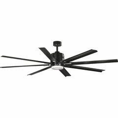 Progress Vast Collection 72" 18W LED Eight-Blade Fan - Black - P2550-3130K