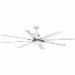 Progress Vast Collection 72" 18W LED Eight-Blade Fan - White - P2550-3030K