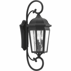 Progress Verdae 3-LT Outdoor Extra-Large Wall-Lantern - Black - P560017-031