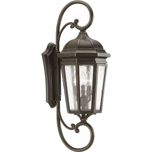 Progress Verdae 3-LT Outdoor Extra-Large Wall-Lantern - Bronze - P560017-020