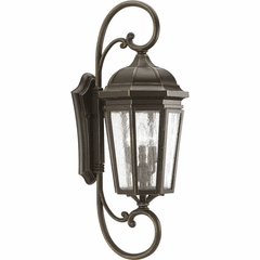 Progress Verdae 3-LT Outdoor Extra-Large Wall-Lantern - Bronze - P560017-020