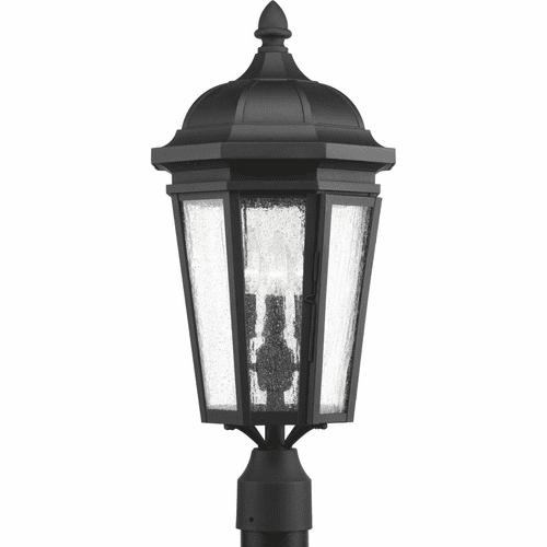Progress Verdae 3-LT Outdoor Post Lantern - Black - P540002-031