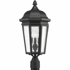Progress Verdae 3-LT Outdoor Post Lantern - Black - P540002-031