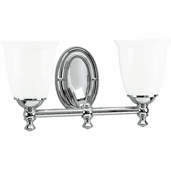 Progress Victorian Collection 2-LT Bath Vanity - Polished Chrome - P3028-15