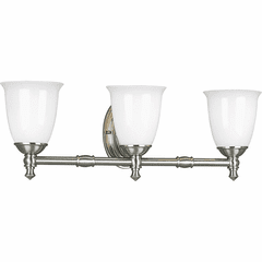 Progress Victorian Collection 3-LT Bath Vanity - Brushed Nickel - P3029-09