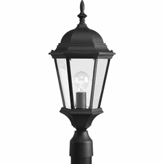 Progress Welbourne 1-LT Outdoor Post Lantern - Textured Black - P5482-31