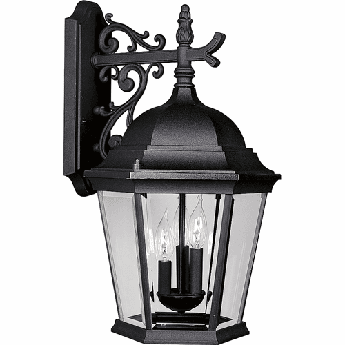 Progress Welbourne 3-LT Outdoor Wall Lantern - Textured Black - P5690-31