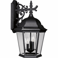 Progress Welbourne 3-LT Outdoor Wall Lantern - Textured Black - P5690-31 Progress Welbourne 3-LT Outdoor Wall Lantern - Textured Black - P5690-31