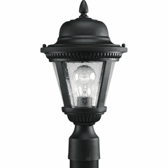 Progress Westport 1-LT Outdoor Small Post Lantern - Textured Black - P5445-31