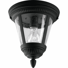 Progress Westport LED 1-LT Outdoor 9-1/8" Flush Mount - Black - P3883-31