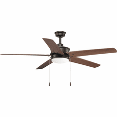 Progress Whirl 60" Five-Blade Ceiling Fan - Antique Bronze - P2574-2030K Progress Whirl 60" Five-Blade Ceiling Fan - Antique Bronze - P2574-2030K