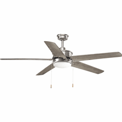 Progress Whirl 60" Five-Blade Ceiling Fan - Antique Nickel - P2574-8130K Progress Whirl 60" Five-Blade Ceiling Fan - Antique Nickel - P2574-8130K