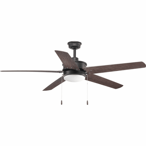 Progress Whirl Collection 60" Five-Blade Ceiling Fan - Forged Black - P2574-8030K