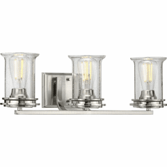 Progress Winslett 3-Light 60W Bath Vanity - Brushed Nickel - P300274-009