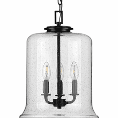 Progress Winslett 3-Light 60W Pendant - Black - P500239-031