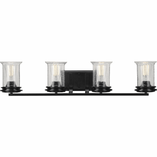 Progress Winslett 4-Light 60W Bath Vanity - Black - P300275-031