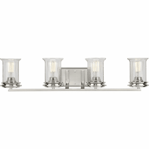 Progress Winslett 4-Light 60W Bath Vanity - Brushed Nickel - P300275-009