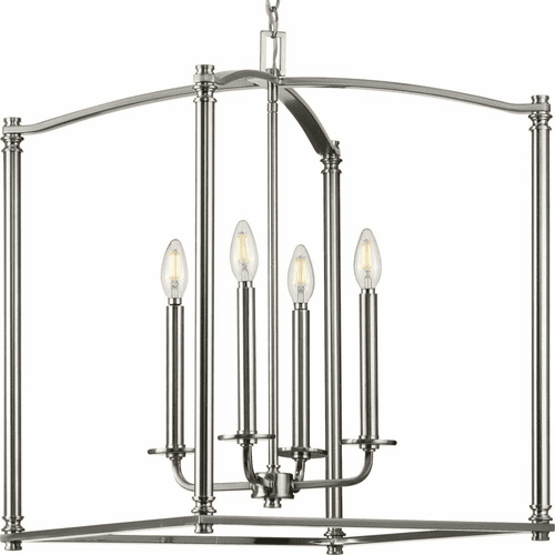 Progress Winslett 4-Light 60W Foyer Light - Brushed Nickel - P500240-009