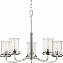 Progress Winslett 5-Light 60W Chandelier - Brushed Nickel - P400206-009 Progress Winslett 5-Light 60W Chandelier - Brushed Nickel - P400206-009