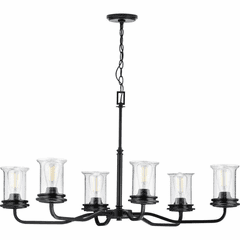 Progress Winslett 6-Light 60W Chandelier - Black - P400207-031 Progress Winslett 6-Light 60W Chandelier - Black - P400207-031