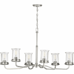 Progress Winslett 6-Light 60W Chandelier - Brushed Nickel - P400207-009 Progress Winslett 6-Light 60W Chandelier - Brushed Nickel - P400207-009