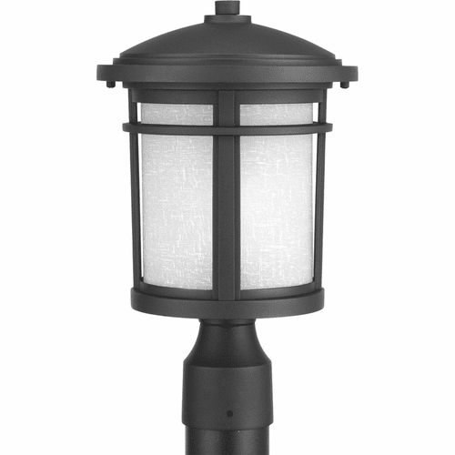 Progress Wish 1-LT Outdoor Post Lantern - Black - P6424-31