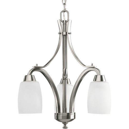 Progress Wisten Collection 3-LT Chandelier - Brushed Nickel - P4434-09