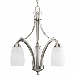 Progress Wisten Collection 3-LT Chandelier - Brushed Nickel - P4434-09
