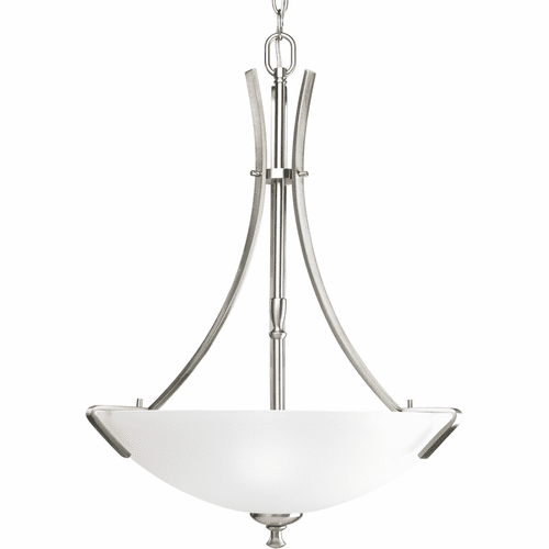 Progress Wisten Collection 3-LT Foyer Pendant - Brushed Nickel - P3757-09