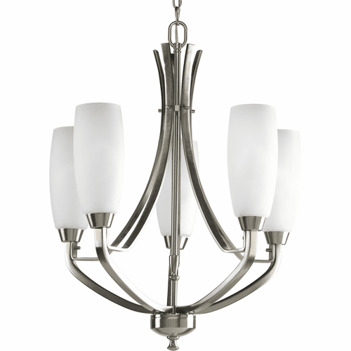 Progress Wisten Collection 5-LT Chandelier - Brushed Nickel - P4436-09