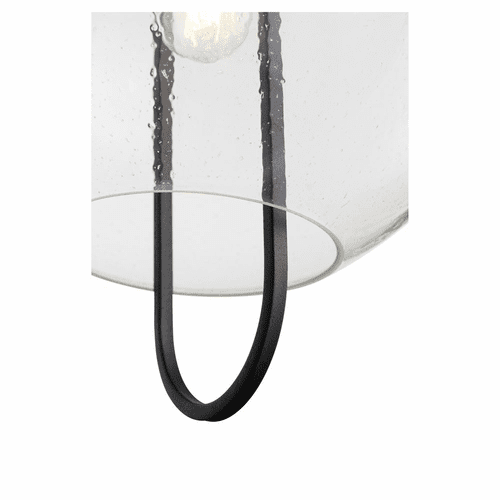 Quorum 1-LT 11" Pendant - Noir w/ Aged Brass - 89-14-6980
