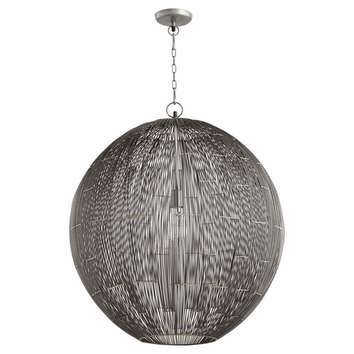 Quorum 1-LT 26" Sphere Pendant - Charcoal  - 831-26-93