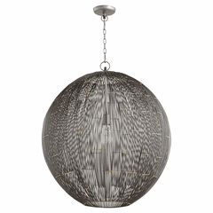 Quorum 1-LT 26" Sphere Pendant - Charcoal  - 831-26-93