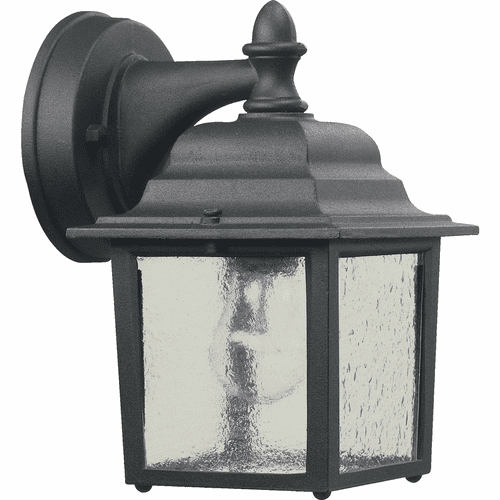 Quorum 1-LT Box Outdoor Wall Lantern - Black - 793-15