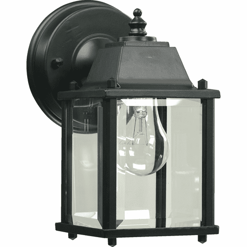 Quorum 1-LT Cast Alum Box Outdoor Lantern - Black - 780-15