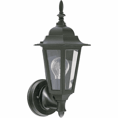Quorum 1-LT Cast Alum Outdoor Lantern - Black - 790-15