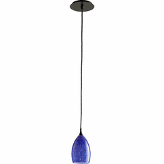 Quorum 1-LT Cobalt Dome Pendant - Old World - 864-95