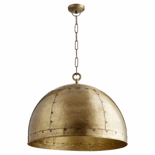 Quorum 1-LT Pendant - Artisan's Brass  - 85-75