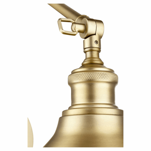 Quorum 1-LT Wall Mount - Aged Brass  - 5392-80