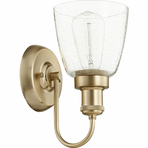 Quorum 1-LT Wall Mount - Aged Brass - 548-1-80