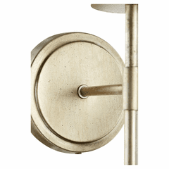 Quorum 1-LT Wall Mount - Aged Silver Leaf  - 514-1-60