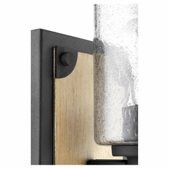Quorum 1-LT Wall Mount - Noir w/ Driftwood finish - 5143-1-69 Quorum 1-LT Wall Mount - Noir w/ Driftwood finish - 5143-1-69