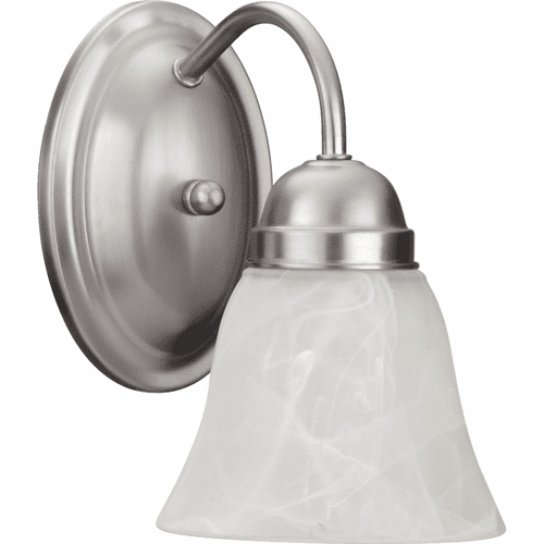 Quorum 1-LT Wall Mount - Satin Nickel - 5403-1-65