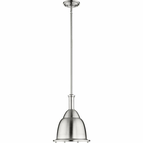 Quorum 10.5" Step Dome Pendant - Satin Nickel - 805-10-65