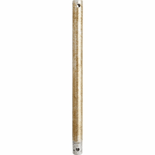 Quorum 12" Universal Downrod - Aged Silver Leaf - 6-1260