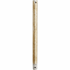 Quorum 12" Universal Downrod - Aged Silver Leaf - 6-1260
